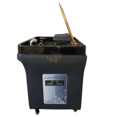 A List Beauty Head Spa Massagers Wholesale Salon Spa Equipment . Introducing our Ecstacy Portable Shampoo Basin, a game-changer in salon luxury. With a generous 60L water storage capacity, LED light, and innovative fumigation and heat-up process, this sink takes the ordinary shampoo routine to extraordinary heights.   Experience the ultimate comfort with our mobile lay-down design, providing your clients with unmatched relaxation during their visit.