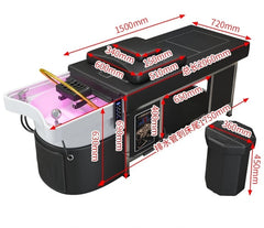 Head Spa Sink & Moxibustion Bed - Plumbed