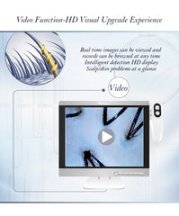 A-List Beauty . Shop our Scalp Analysis Pro. High Quality 15.5 inch Scalp Test Analyzer Four Spectrum Scalp Skin Detector M12 Standard 50x's 3-Spectrum probe 50x's white light effect 50x's UV Light Effect 50x's Polarization Effect 200 times high definition lens Saved Video and photos 1080 high-definition display color screen.